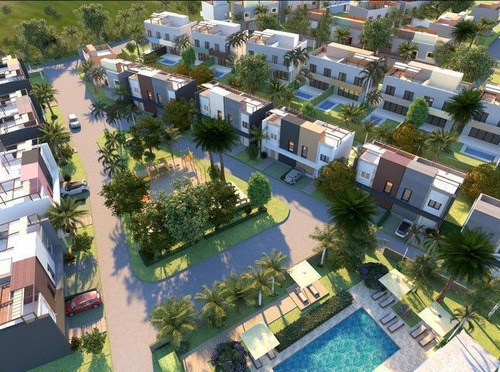 Villa En Venta En Punta Cana, 2 Habitaciones, Residencial Pr