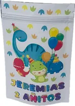 Comprar Bolsas Golosinera Zipper Personalizadas X 10 Dinosaurio Baby