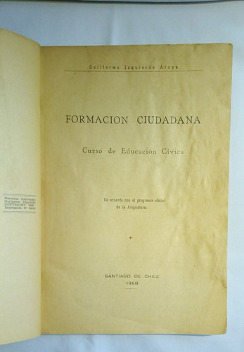 Formación Ciudadana. Curso De Educación Cívica.