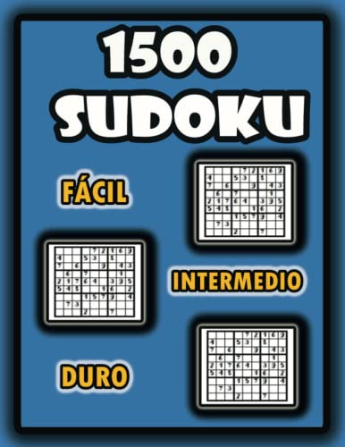 1500 Sudoku Puzzles: Facil -intermedio - Duro | Rompecabezas