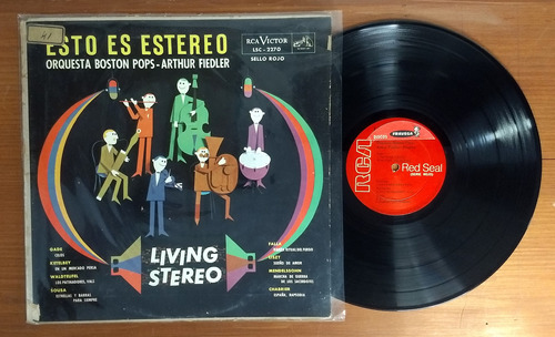 Boston Pops Arthur Fiedler Esto Es Estereo Disco Lp Vinilo