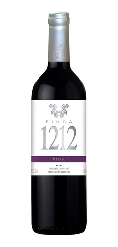 Vino Tinto Argentino Finca 1212 de Malbec 750ml