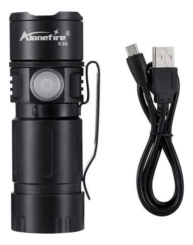 Alonefire X30 Xpg Mini Linterna Led Recargable Por Usb, Lint