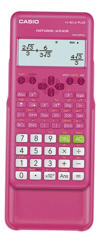 Calculadora Cientifica Casio Fx-82la Plus 252 Funciones Con Color Rosa