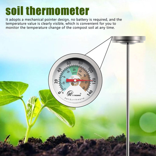 Termómetro De Jardín Termómetro De Temperatura Exterior De 7