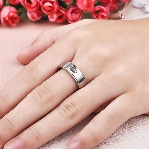 Imagen 4 de 5 de Anillos Compromiso Parejas Novios Regalos King Queen