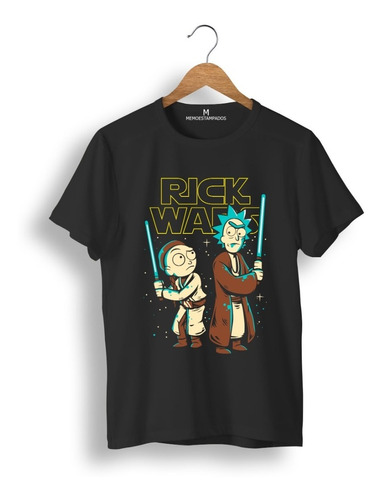 Remera: Rick Morty Star Wars Memoestampados