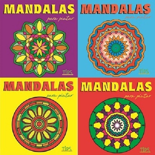 Combo X4 Libros De Mini Mandalas 