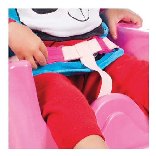 Silla De Comer Booster Plegable Portátil Bebè Nombre Del Diseño Rosa