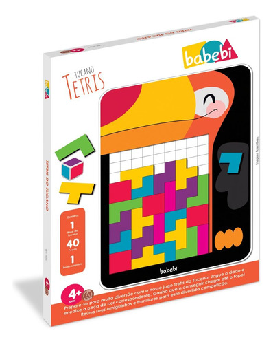 Jogo Tucano Tetris Babebi Educativo Quebra-cabeça Atemporal