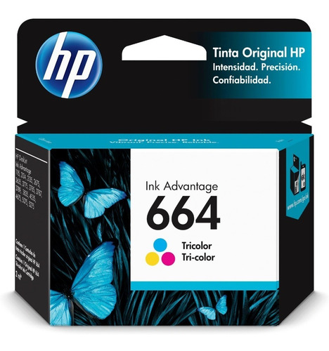 Cartucho Hp 664 Tricolor (f6v28al) 1115 2135 2675 3775 4535