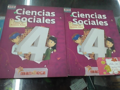 Ciencias Sociales 4 Caba Mandioca Primera Edición Lote X 2