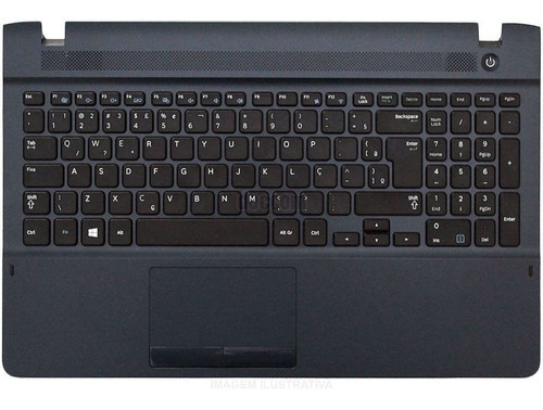 Teclado Para Notebook Samsung Ativ Book 2 Np270e5e Azul