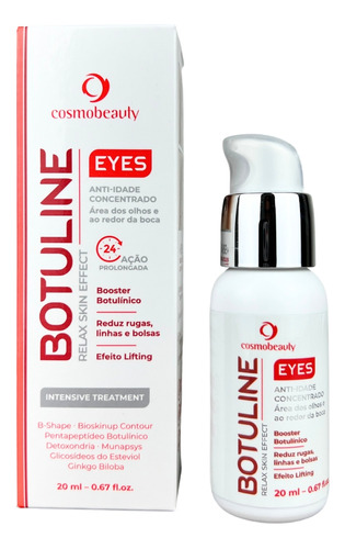 Botuline Eyes Área Dos Olhos Cosmobeauty 20ml Momento de aplicação Dia/Noite Tipo de pele Todo tipo de pele