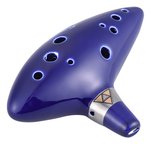 Flauta De Viento Musical Ocarina De Cerámica De 12 Orificios