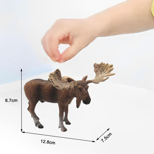 Estatuilla De Animal, Estatuilla De Alce Para Niños,