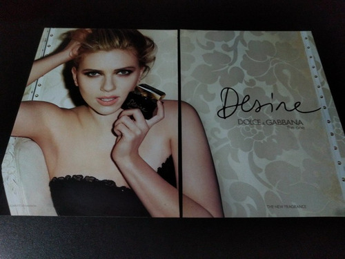 (pf290) Publicidad D&g Desire * Scarlett Johansson