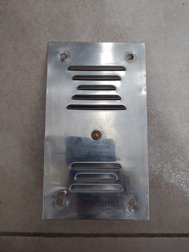 Frente Para Portero Electrico Acero Inixidable Plateado (Usado)
