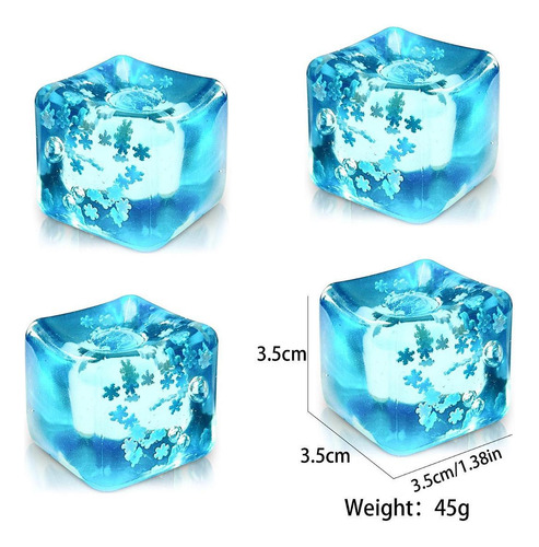 Cubos De Hielo Bola Sensorial Square, Novedad, Cubo De 4.5cm
