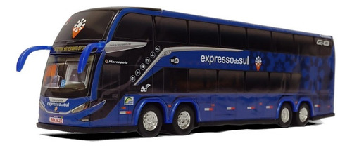 Miniatura  Ônibus Expresso Do Sul G8 Janelas Pretas 30cm