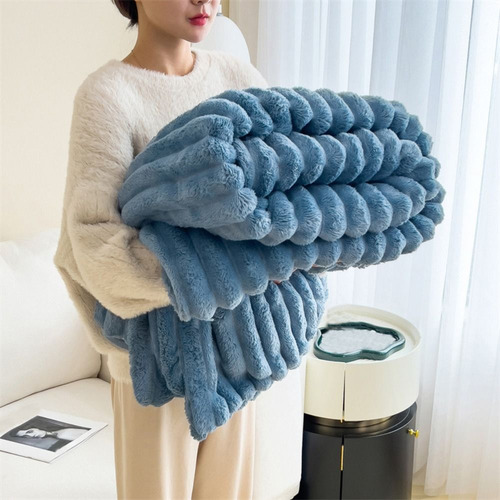 Colcha Acondicionadora De Algodón Warm Blanket, Color Liso