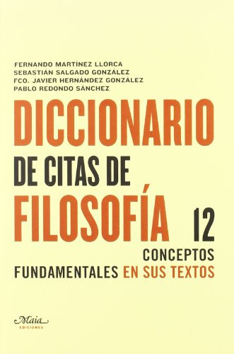 Libro Diccionario De Citas De Filosofía De Martínez Llorca F