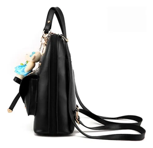 Mochila, Cartera Juvenil, Bolso Mujer Eco Cuero Impermeable.