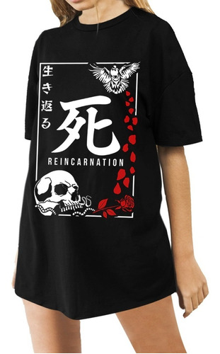 Remeron Mujer Reencarnacion Japones Aesthetic Urbano Remera