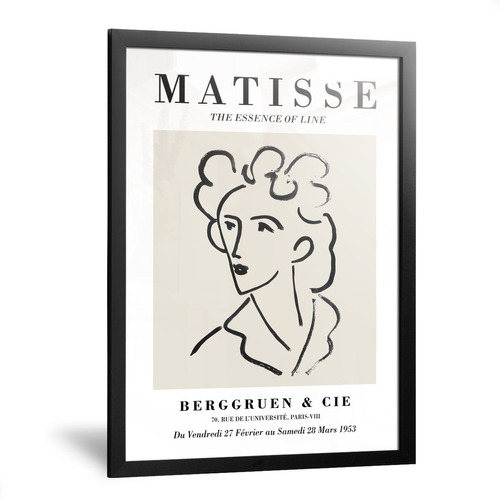 Cuadros Modernos Matise Matisse Figuras Rostros Lineas 20x30