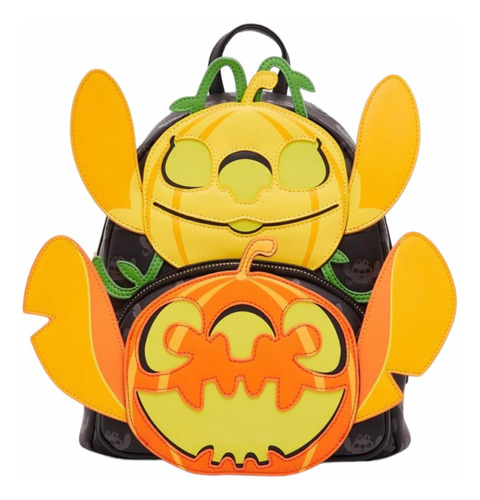 Backpack Loungefly Stitch Y Ángel Halloween Disney Brilla