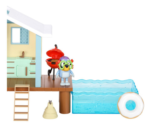 Bluey Juego De Aventuras En La Cabaña De Playa, Con Fig Nvd1