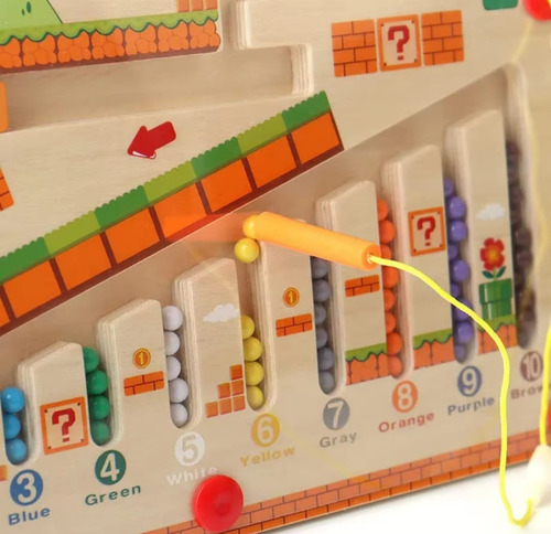 Laberinto Didáctico Magnético Montessori - Mario Bros