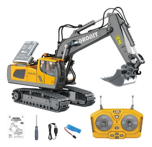 Z Juguete De Construcción Con Excavadora A Control Remoto,
