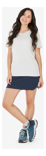 Faldashort De Senderismo Montaña Mh500 Mujer Gris Quechua