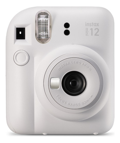 Kit Câmera Instax Mini 12 + 10 Fotos Macaron + Bolsa Branca