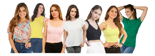 Lote Blusas Top Playera 50 Piezas Moda Mayoreo Casual Mujer