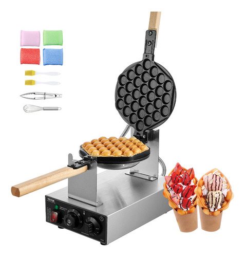 Vevor Máquina Para Hacer Waffles Con Burbujas Y Huevos 1400w