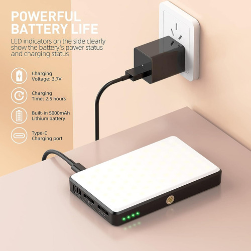 120 Led Teléfono Luz Luz Selfie Recargable Clip Luz De
