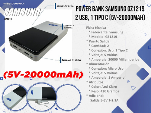 Power Bank Samsung 20000 Mah