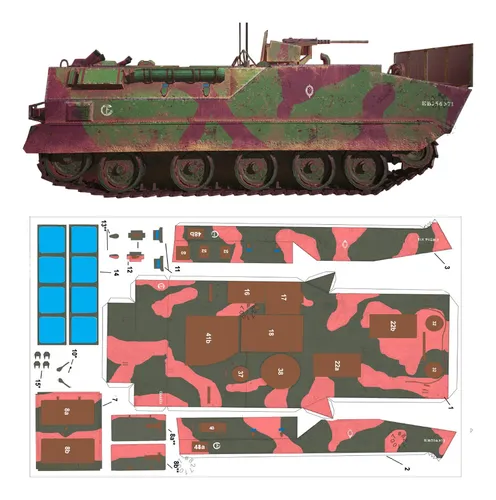 Vehiculo Vbtp Charrua 1.25 Papercraft