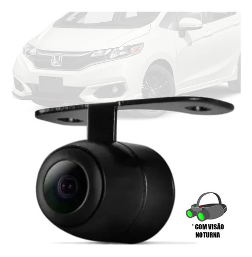 Imagem 1 de 4 de Camera De Ré (2x1) Borboleta Visão Noturna Honda Fit ...