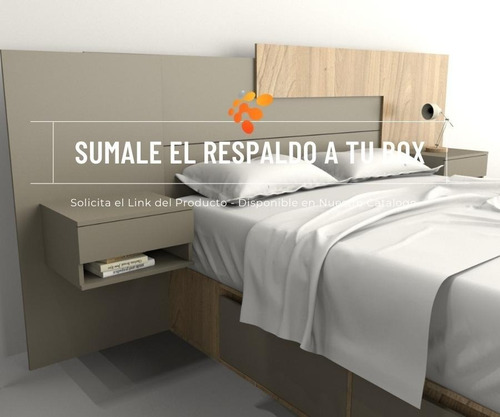 Imagen 6 de 8 de Box De Cama Con Cajonera + Zapatero Organizador Base Somier