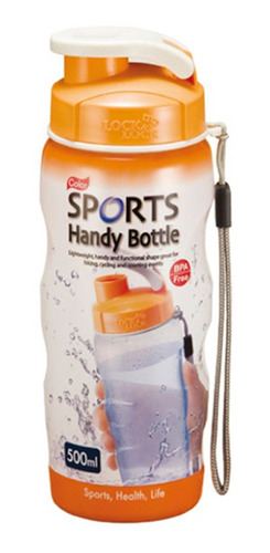 Botella Color Sports Lock And Lock 500ml Naranja Hpp727r