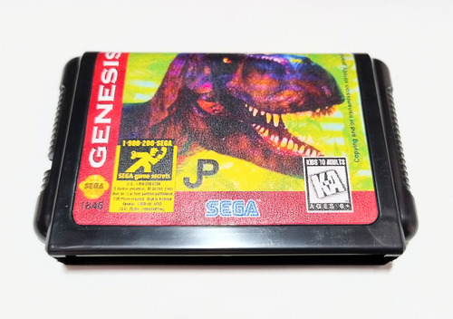 Cartucho Juego Lost World Jurassic Park Sega Genesis 16 Bits