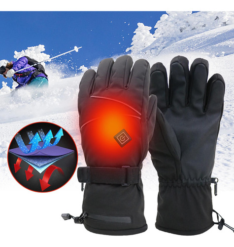 Guantes Impermeables Con Pantalla Táctil Calefactados Para H