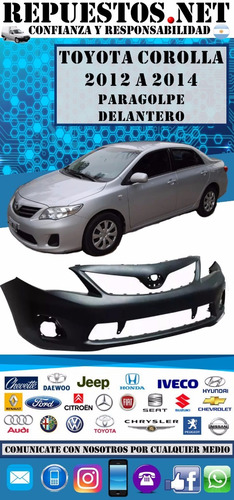 Paragolpe Delantero Toyota Corolla 2012 2013 2014