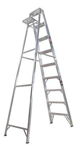 Escalera De Tijera C/plataforma Akron 8 Esc 77-26