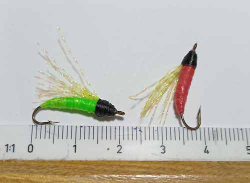 Mosca Larvas Para Mojarras,chanchitas X 12 U,en Caja,(art 5) Varios