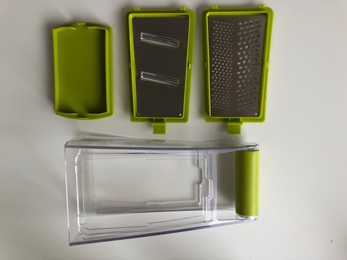 Rallador De Acero Inoxidable Y Pvc Con Base Utensilio Cocina