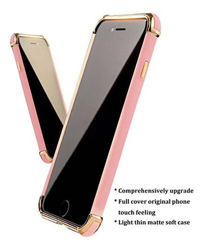 Funda Para iPhone 7 Plus Rose Delgado Flexible